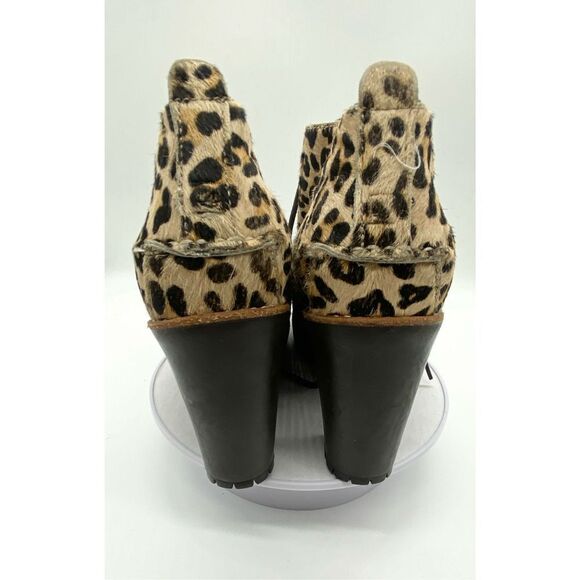 Sperry Princetons Top Sider Princeton boot leather lace up pony hair chunky heel - Picture 4 of 12